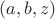 $(a,b,z) $