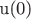 u(0)