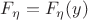 $F_\eta = F_\eta(y)$