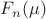 $F_n(\mu)$