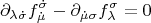 $$\partial _{\lambda\dot{\sigma}}f^{\dot{\sigma}}_{\dot{\mu}} -  \partial _{\dot{\mu}\sigma}f^{\sigma}_{\lambda} = 0$$