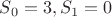 $S_0=3,S_1=0$