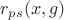 $r_{ps}(x,g)$
