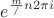 $e^{\frac m/n 2\pi i}$