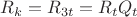 $R_k=R_{3t}=R_tQ_t$