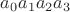 $a_0a_1a_2a_3$