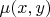 $\mu(x,y)$