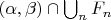 $(\alpha,\beta)\cap\bigcup_nF_n$