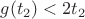 $g(t_2)<2t_2$