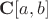 ${\mathbf C}[a,b]$