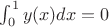 $\int_0^1 y(x)dx=0$ $\int_0^1 y(x)dx=0$