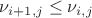 $\nu_{i+1,j} \le \nu_{i,j}$