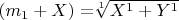 $ (m_1+X)=$\sqrt[1]{X^1+Y^1}$ $