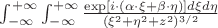 $\int_{-\infty}^{+\infty}\int_{-\infty}^{+\infty} \frac{\exp[i\cdot(\alpha\cdot\xi  + \beta\cdot\eta)] d\xi d\eta}{(\xi^2+\eta^2+z^2)^{3/2}}$