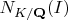 $N_{K/\mathbf{Q}} (I)$