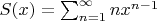 $S(x) = \sum_{n=1}^\infty n x^{n-1}$