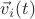 $\vec{v}_i(t)$