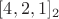 $[4,2,1]_2$