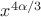 $x^{4\alpha/3}$