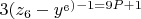 $3(z_6-y^_6)-1=9P+1$