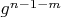 $g^{n-1-m}$