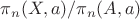 $\pi_n(X,a)/\pi_n(A,a)$