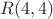 $R(4,4)$