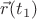 $\vec{r}(t_1)$