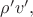 $\rho'v',$