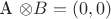 A \otimes B = (0,0)