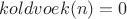 $koldvoek(n)=0$