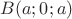 $B(a;0;a)$
