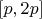 $[p,2p]$