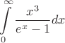 $$\int\limits_0^\infty \frac{x^3}{e^x-1}dx$$