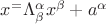 $x^\atpha=\Lambda^\alpha_\beta&x^\beta+a^\alpha$