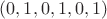 $(0,1,0,1,0,1)$