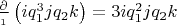 $\frac{\partial}{\partialq_1} \left (i q_1^3 j q_2 k \right) = 3 i q_1^2 j q_2 k$