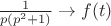 $\[\frac{1}{{p({p^2} + 1)}} \to f(t)\]$
