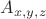 $A_{x,y,z}$