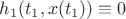 $h_1(t_1, x(t_1)) \equiv 0$ $h_1(t_1, x(t_1)) \equiv 0$