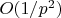 $O(1/p^2)$