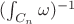 $(\int_{C_n}\omega)^{-1}$