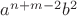 $a^{n+m-2}b^2$