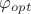 $\varphi_{opt}$