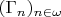 $(\Gamma_n)_{n\in\omega}$