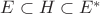 $E \subset H \subset E^{*}$