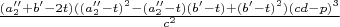 $\frac{(a_2''+b'-2t)((a_2''-t)^2-(a_2''-t)(b'-t)+(b'-t)^2)(cd-p)^3}{c^2}$