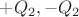 $+Q_2, - Q_2$