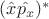 $(\hat{x}\hat{p_x})^*$