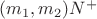 $(m_1,m_2) є N^+$
